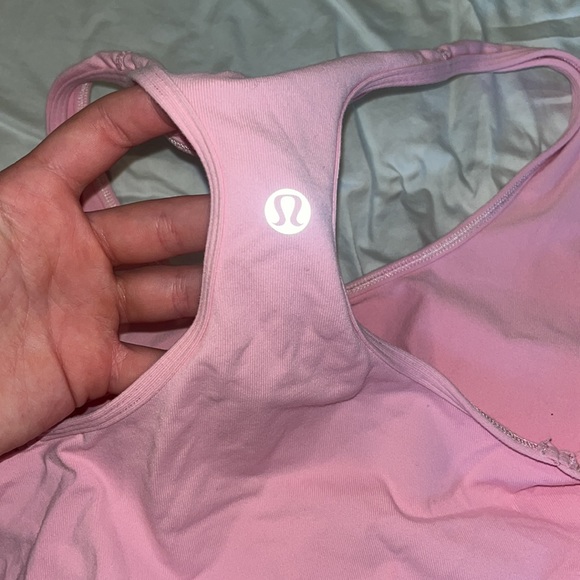 Lululemon pink breathable Razorback tank top - Picture 4 of 4